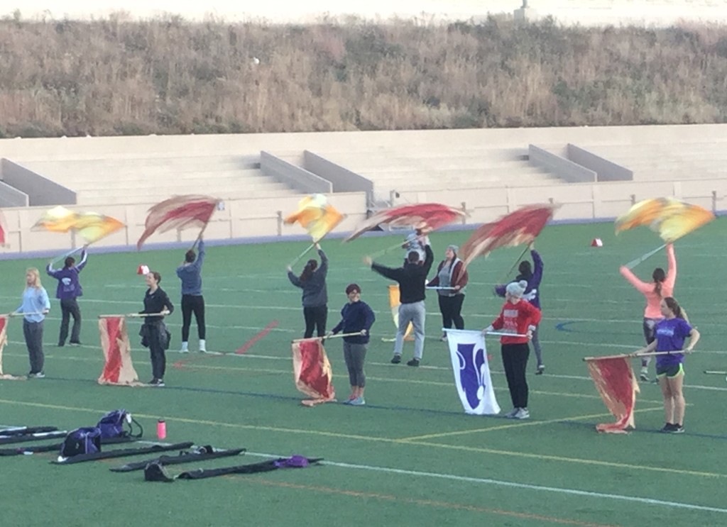 Color Guard Practice  by mcsiegle