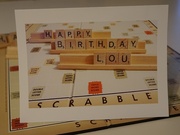 19th Nov 2018 - A birthday card for a Scrabble player