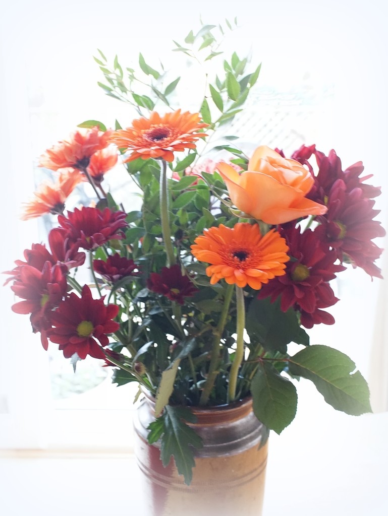 a vase of autumn colour by quietpurplehaze