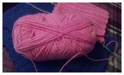 24th Nov 2018 - A crocheted pink scarf project.