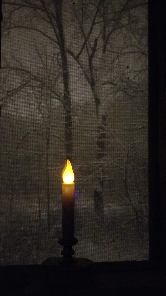 Candle On A Snowy Night by meotzi
