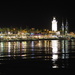 Málaga harbour by night by jacqbb