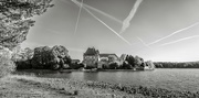26th Nov 2018 - Paimpont 2018: Day 246 - Contrails over the Abbey