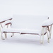 bench in white by amyk