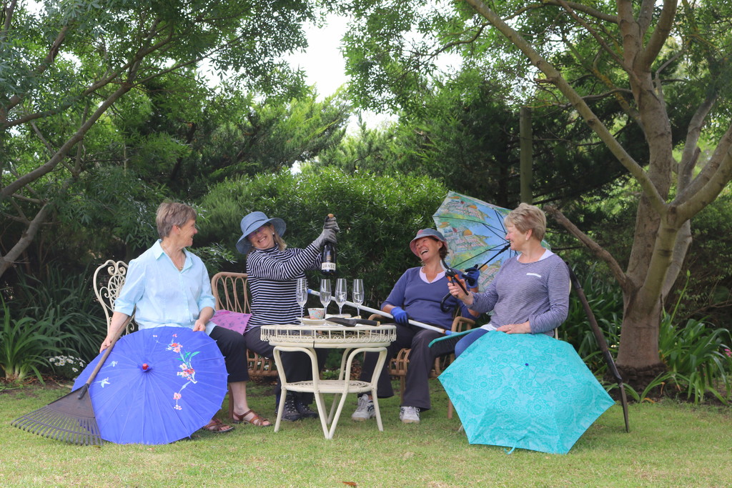 Brolly girls gardening for the wedding! by gilbertwood