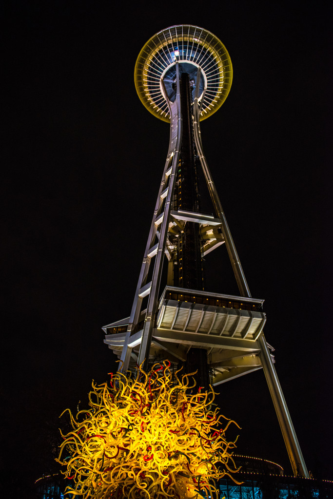 Space Needle & Chihuly Glass by kwind