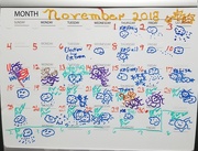 3rd Dec 2018 - November Whiteboard Calendar
