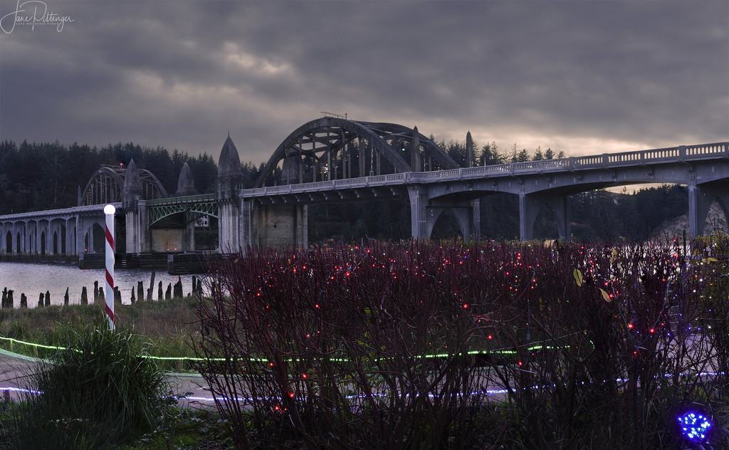 Bridge At Christmas by jgpittenger
