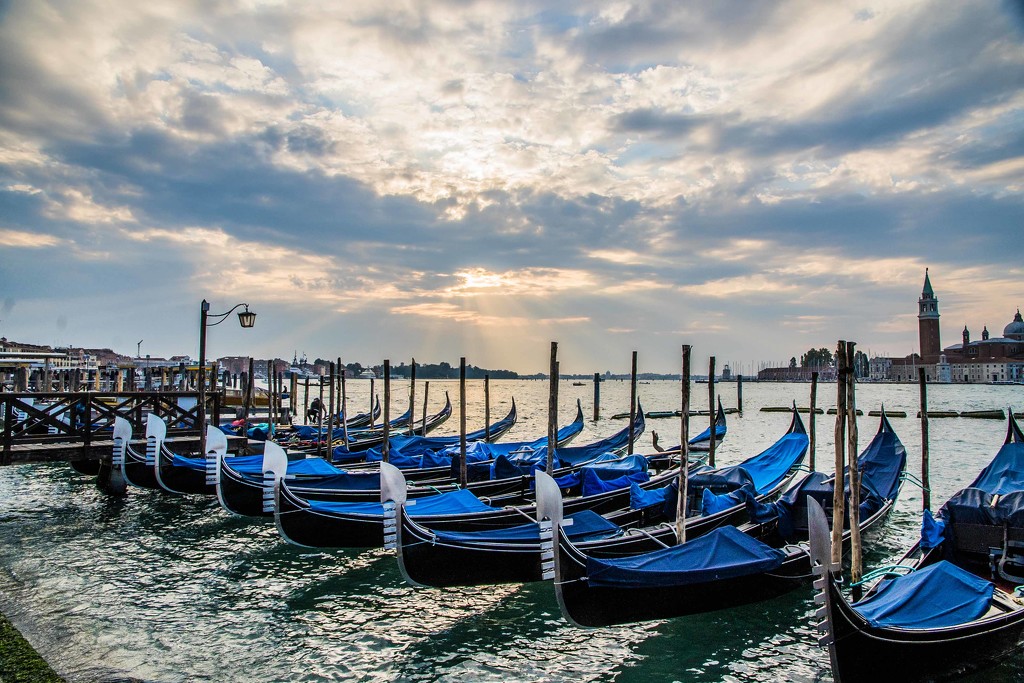 gondolas in blue  by pusspup