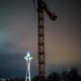 Seattle building upwards, through the rain by cristinaledesma33
