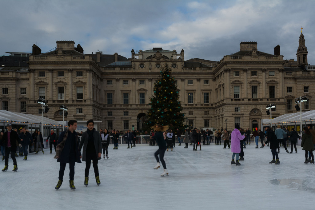 The ice rink at Somerset House by rumpelstiltskin
