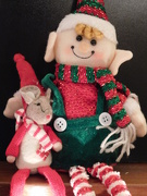 18th Dec 2018 - Elf on the Shelf - and friend!