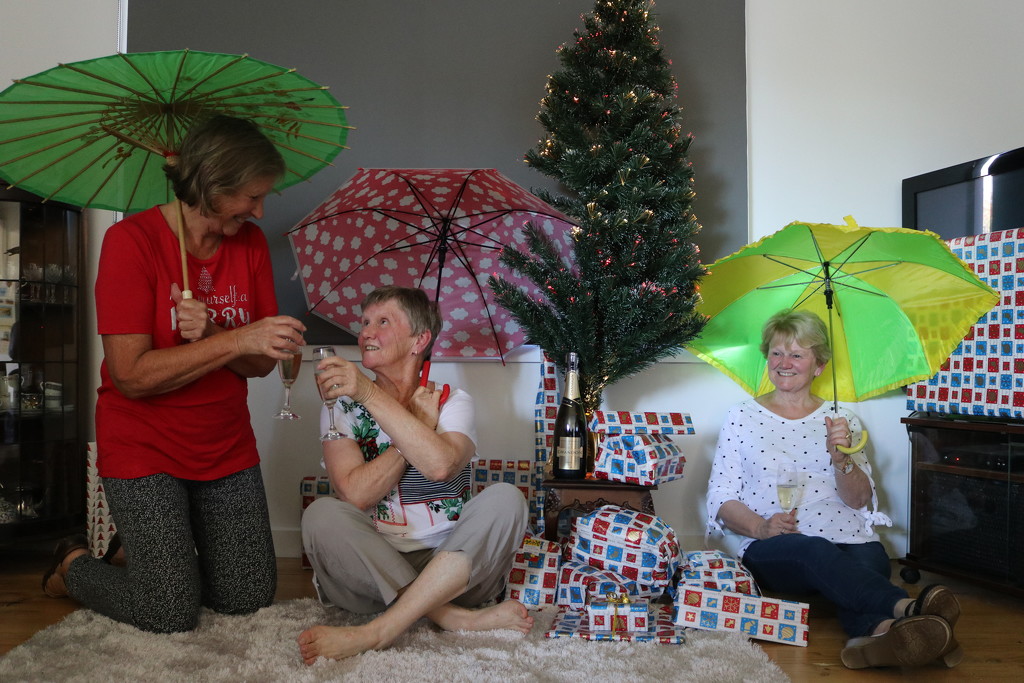 Merry Christmas from the brolly girls by gilbertwood