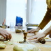 Tortelli in the making, Seregno, Italy  by stefanotrezzi