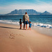 On Blouberg Beach with Dad by eleanor