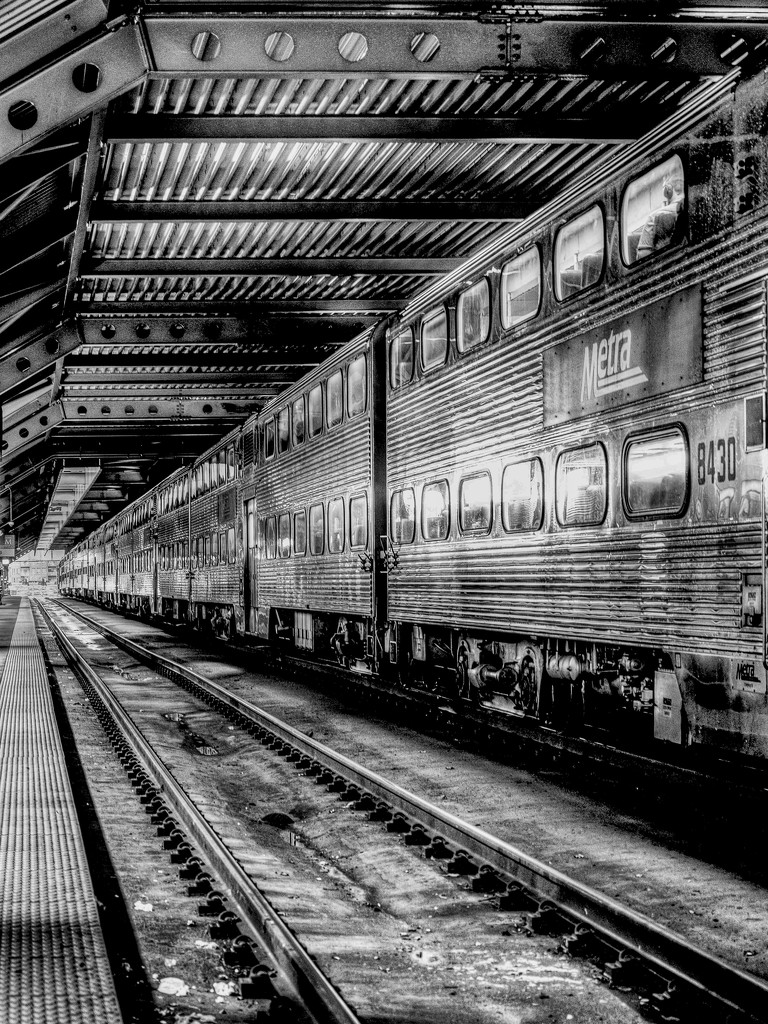 Metra Awaits Its Passengers by taffy