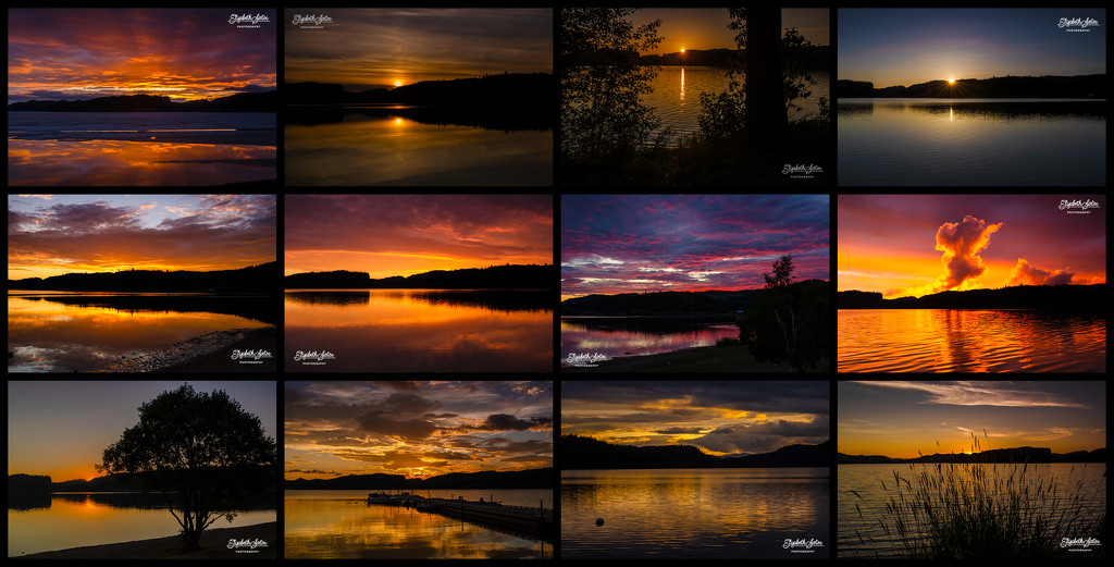 Sunset on Svorksjøen in 2018 by elisasaeter