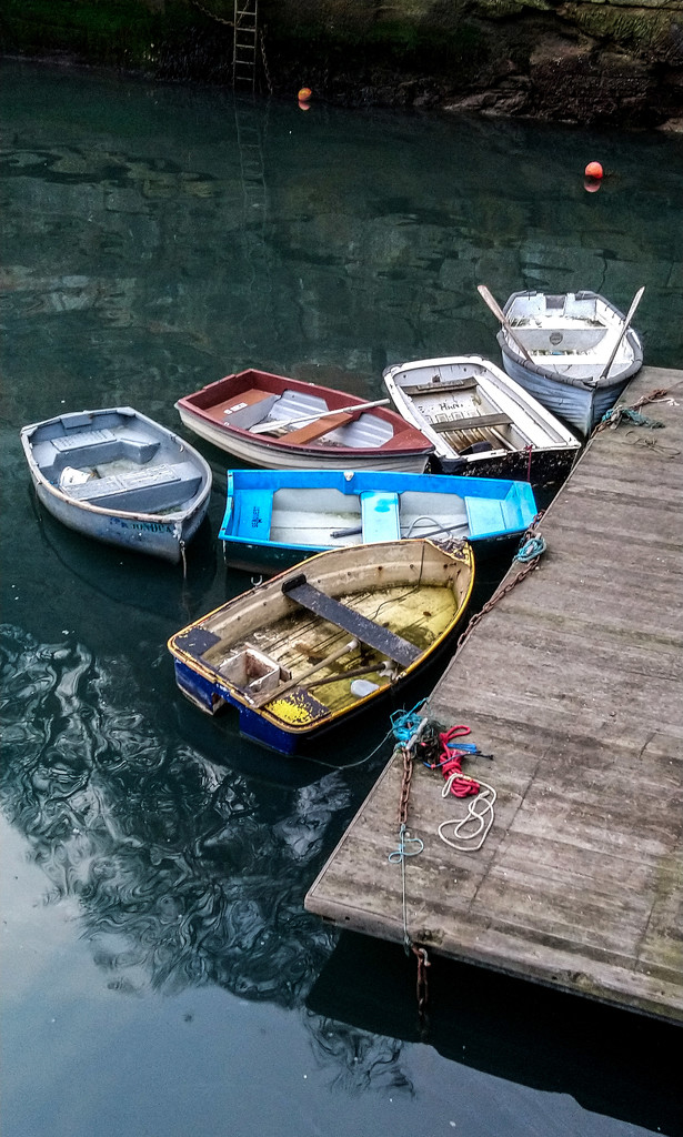 Small boats at Dysart Harbour by frequentframes