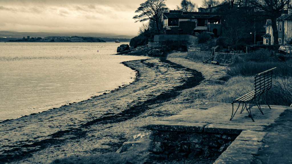 Split tone beach view by frequentframes