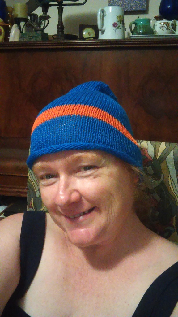 Knitted A Beanie by mozette