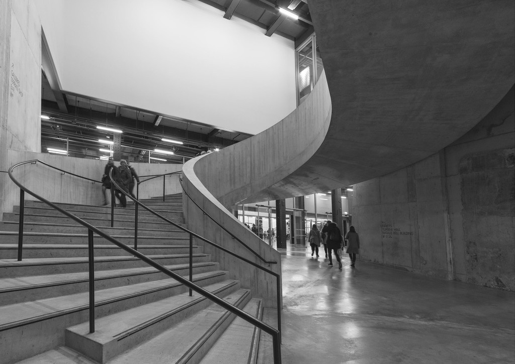Switch House staircase, Tate Modern by rumpelstiltskin