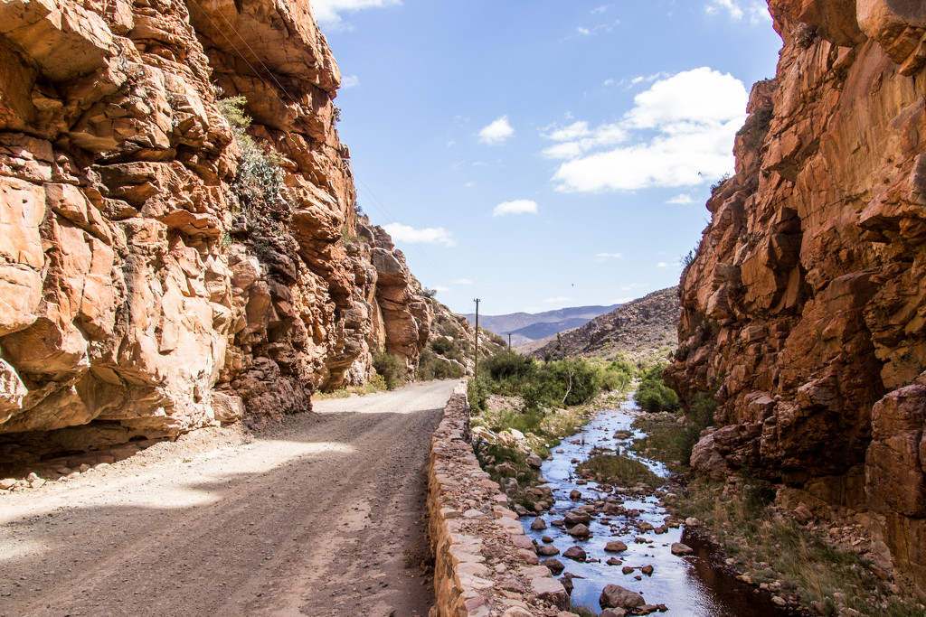 The bottom of the Swartberg Pass by seacreature