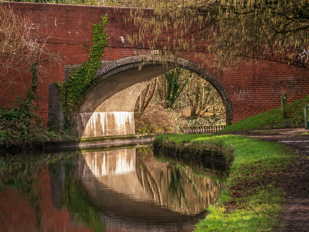 Canal Reflection by padlock
