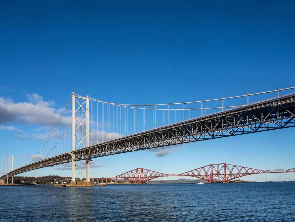 Forth Bridge and Forth Road Bridge by frequentframes