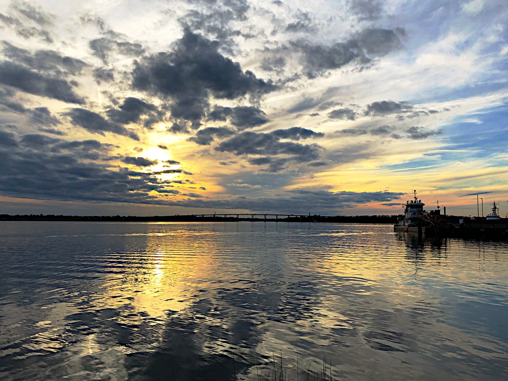 Sunset over the Ashley River. by congaree