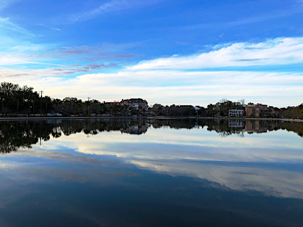 Colonial Lake reflections by congaree