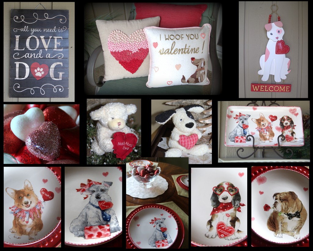 Valentine Collage... Gone to the Dogs by calm