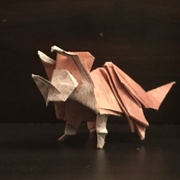 17th Feb 2017 - Triceratops: Origami 