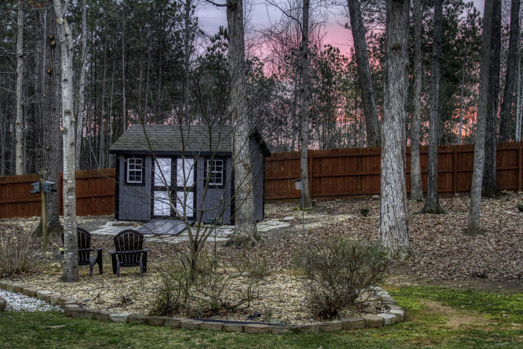 Backyard Sunrise by kvphoto