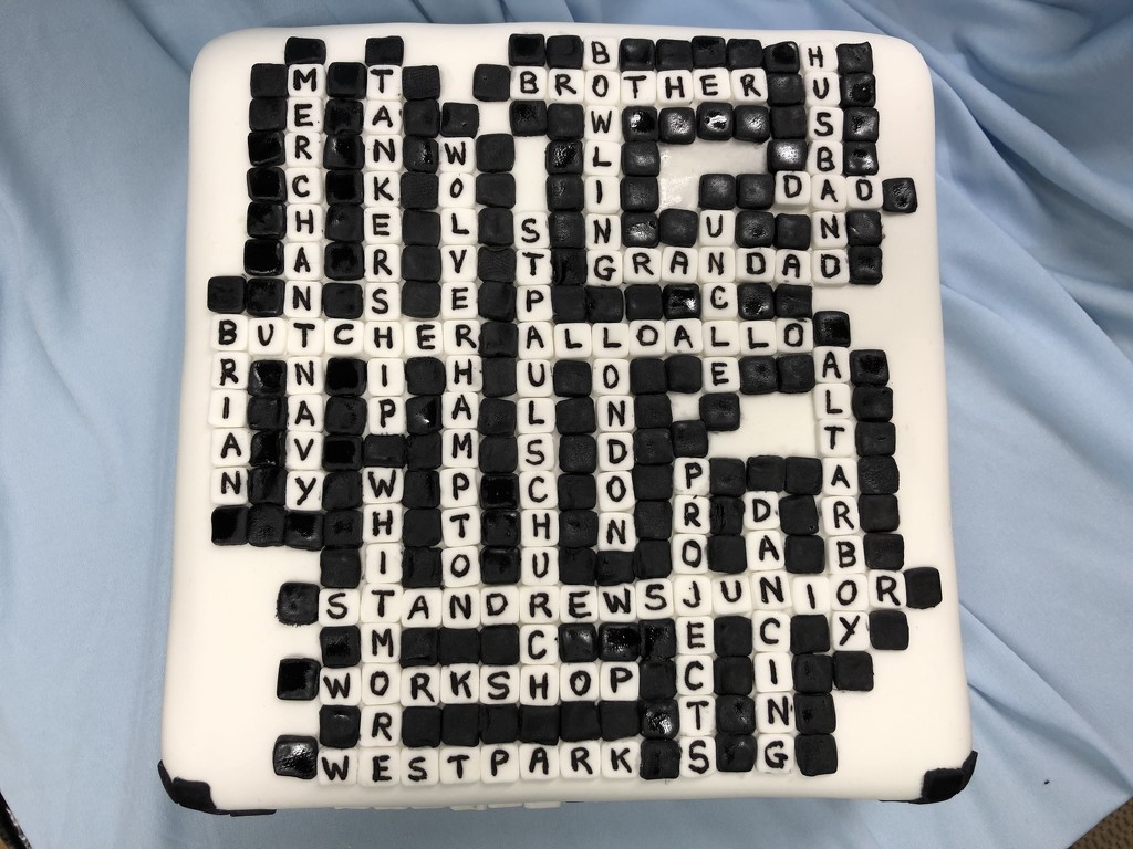 Crossword cake  by bizziebeeme