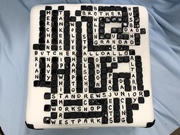 8th Sep 2019 - Crossword cake 