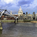 St. Paul's Cathedral and the Millennium Bridge by paulwbaker