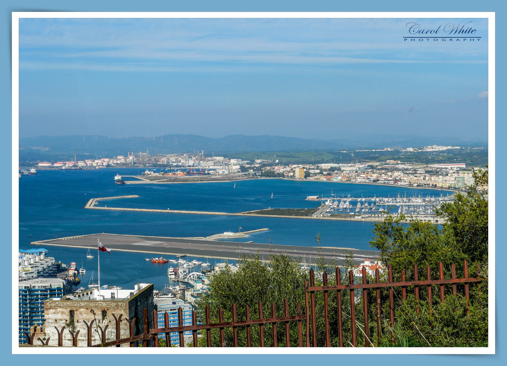 Gibraltar Runway And Spanish Coast by carolmw