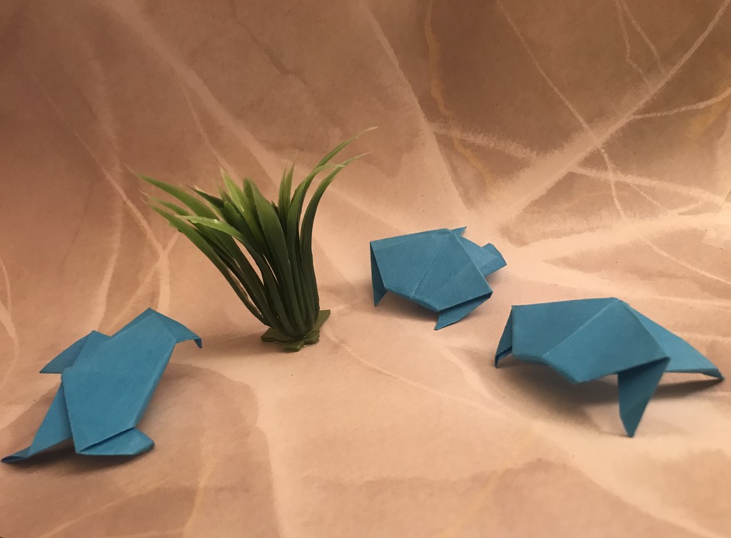Blue Crabs: Origami  by jnadonza
