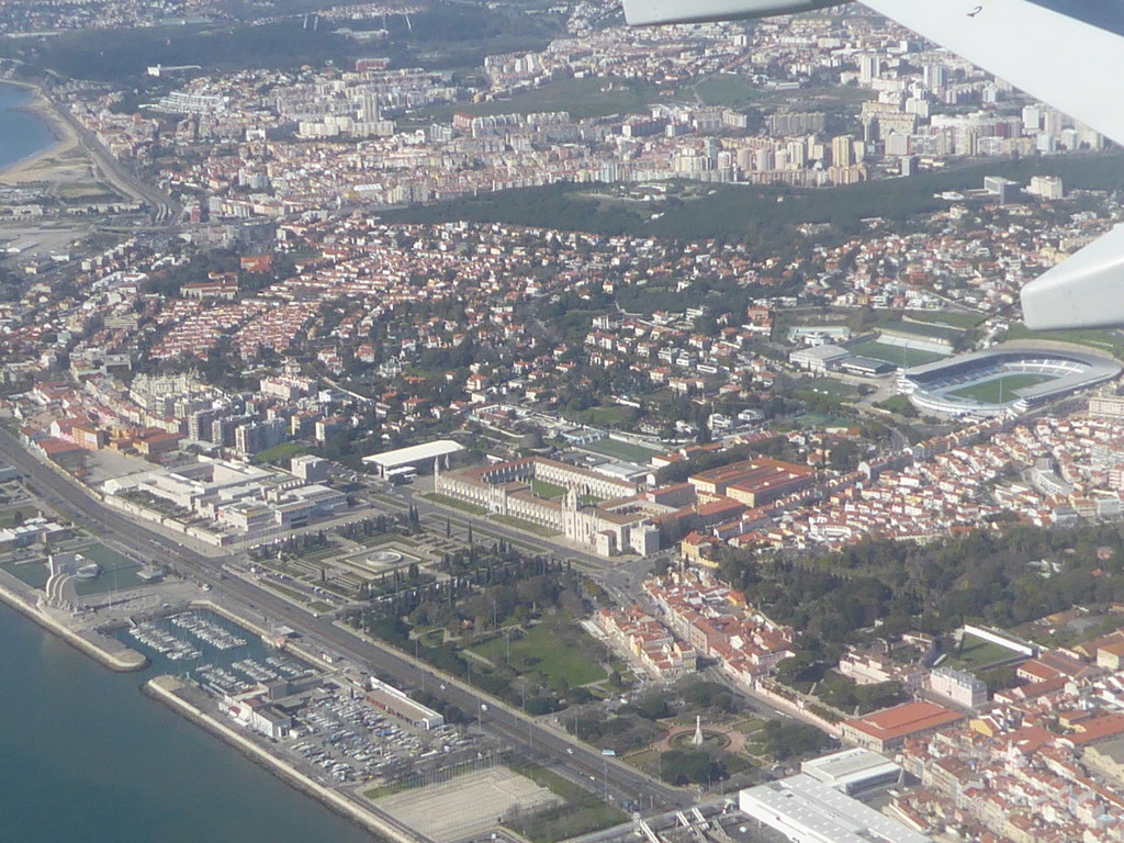 Lisbon from the air.  by chimfa
