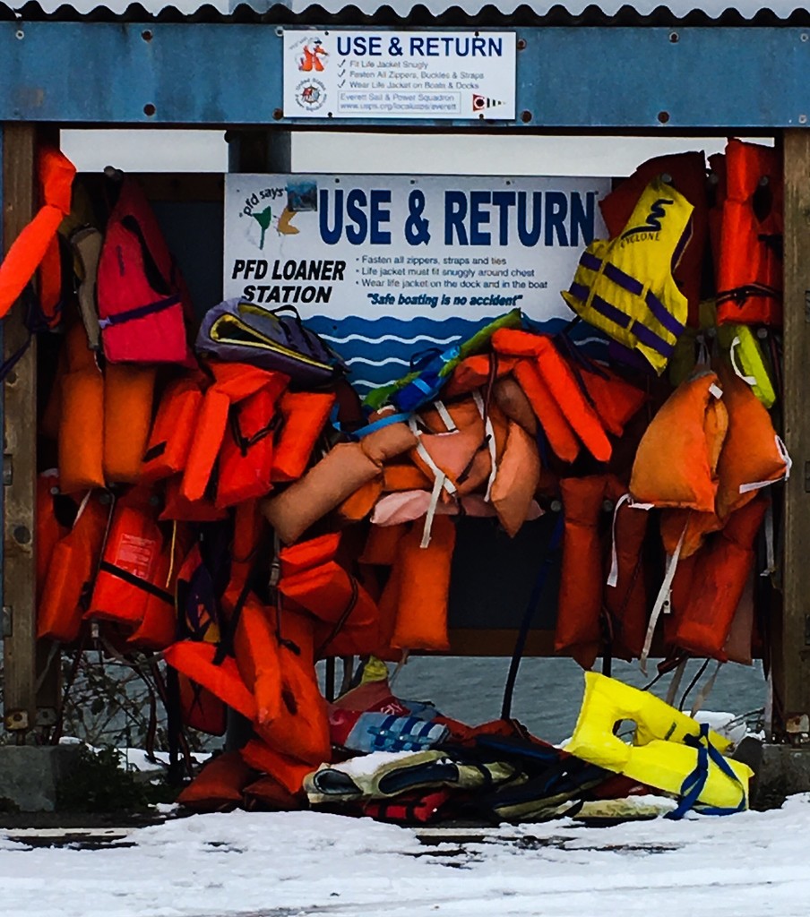Lots of life vests in winter by clay88