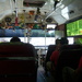 A bus with plush toys hanging from the ceiling by bruni