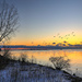 Winter Sunrise Over Lake Ontario by pdulis