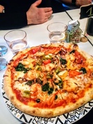 9th Feb 2019 - House pizza with prawns and peppers