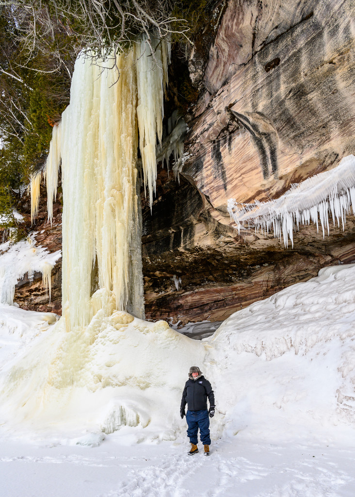 Ice Cave - Grand Island, Munising Michigan  by dridsdale