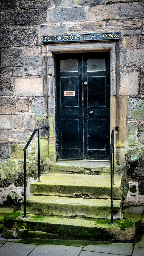 Door In the village of Falkland by frequentframes