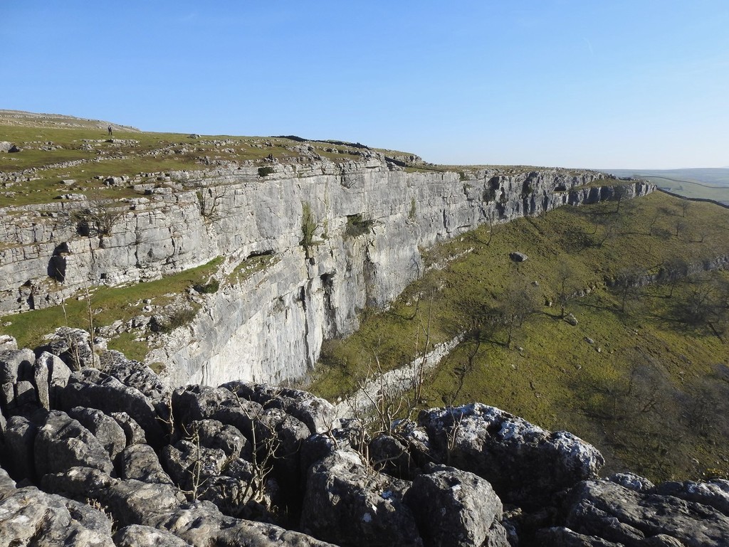 The View from the top of Malham Cove by roachling