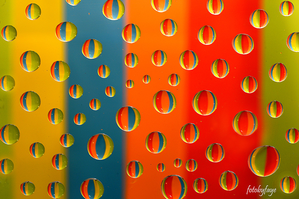 Beach ball water droplets! by fayefaye