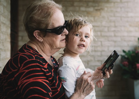 Looking at photos with Nan by jodies