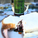 ham sanga and a pale ale by annied
