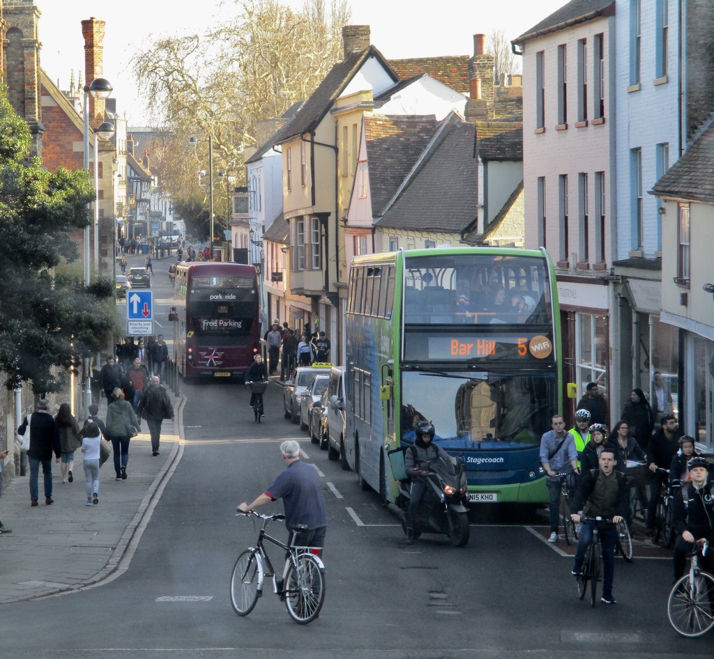 Cambridge from the Top of a Bus by foxes37